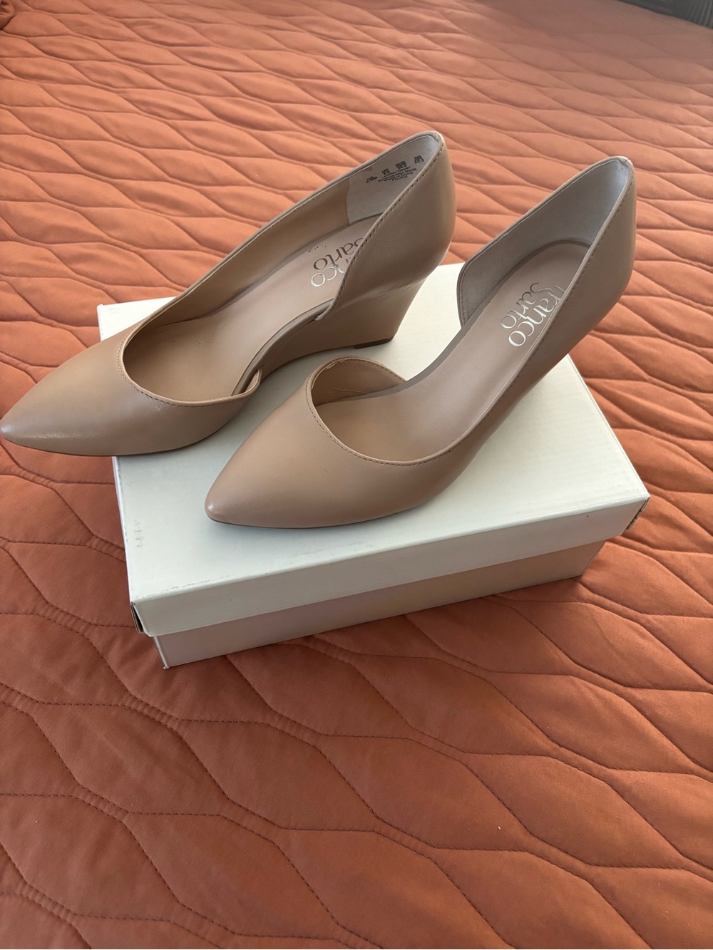 Franco Sarto Blush Pointed-Toe Wedge Pumps